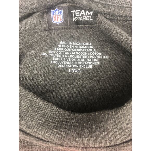 NFL Denver Broncos Mens T Shirt NFL Football Team Apparel Size Large Gray Orange - Picture 4 of 7